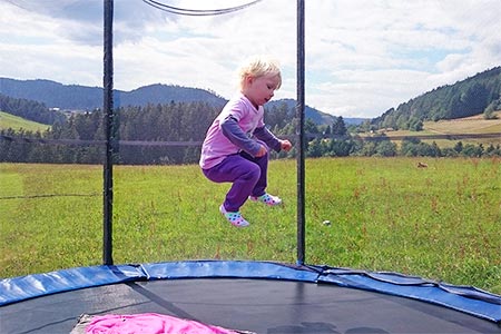 Spaß auf dem Trampolin